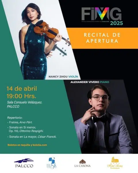 CARTEL DE RECITAL ALEXANDER VIVERO CON NANCY ZHOU