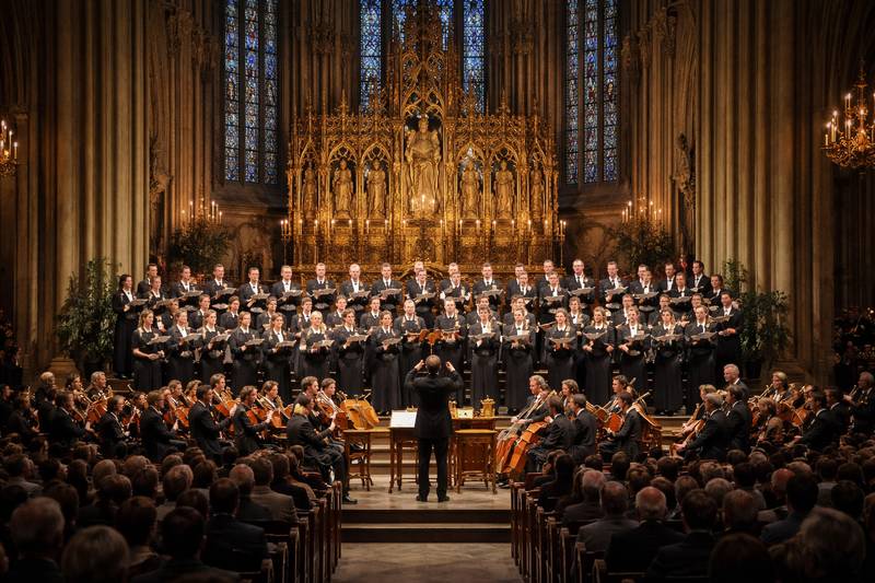 IMAGEN DE UN CORO INTERPRETANDO EL MESIAS DE HÄNDEL