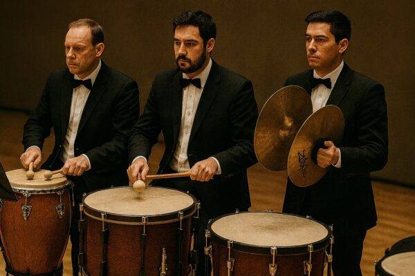 IMAGEN DE PERCUSIONES DEL HUAPANGO DE MONCAYO.