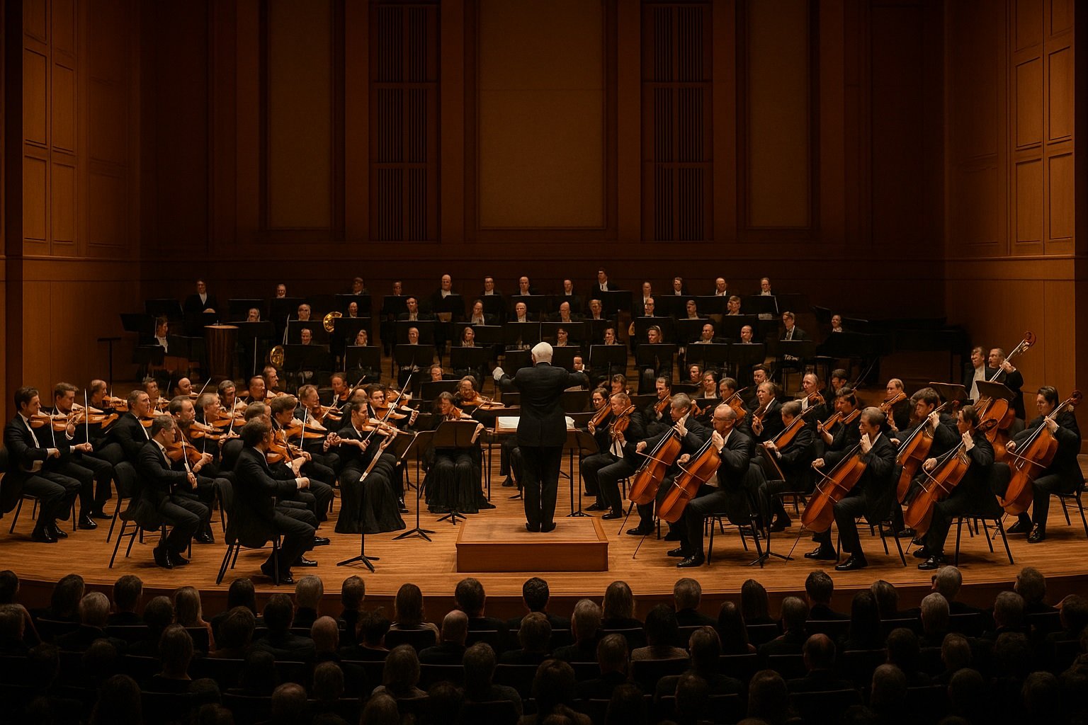 IMAGEN DE UNA SALA DE CONCIERTOS DE MUSICA CLASICA