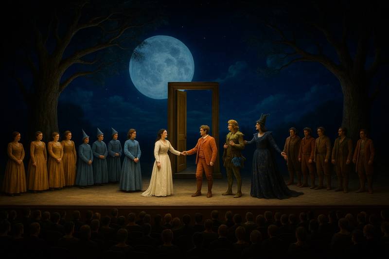 IMAGEN DE OPERAS FAMOSAS. LA FLAUTA MAGICA. 