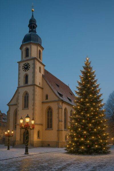 ES LA IMAGEN DE UNA IGLESIA DEL TIEMPO DE BACH. ORATORIO DE NAVIDAD DE BACH.