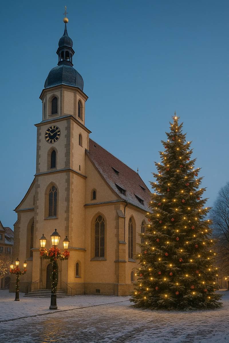 ES LA IMAGEN DE UNA IGLESIA DEL TIEMPO DE BACH. ORATORIO DE NAVIDAD DE BACH.